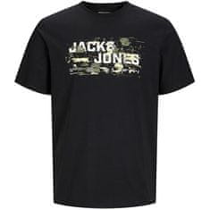 Jack&Jones Férfi póló JCOOUTDOOR Regular Fit 12262560 Black (Méret L)