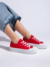 Amiatex Női tornacipő 108668 + Nőin zokni Gatta Calzino Strech, piros árnyalat, 38