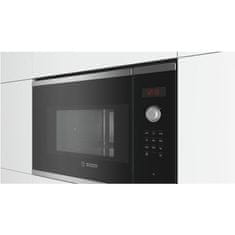 BOSCH BFL553MS0 Serie 4 Beépíthető Mikrohullámú sütő 1450W 25L Fekete