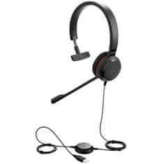 Jabra 4993-823-309 Evolve 20 Mono Vezetékes 1.0 Fejhallgató Fekete