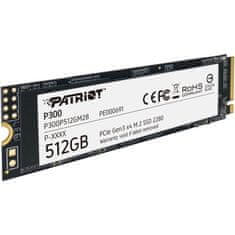 Patriot P300P512GM28 P300 512GB PCIe NVMe M.2 2280 SSD meghajtó