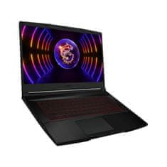 MSI Thin Gf63 9S7-16R821-649 Laptop 15.6" 1920x1080 IPS Intel Core i5 12450H 512GB SSD 8GB DDR4 NVIDIA GeForce RTX 3050 Fekete