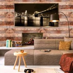 Netscroll Sokoldalú öntapadós matricák, öntapadó tapéta természetes fa megjelenéssel, elegáns design, 300x45 cm, víz-, nedvesség- és foltálló, könnyen tisztítható, falakhoz és bútorokhoz, VintageWall