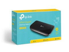 TP-LINK TL-SG1008D 8 portos Gigabit asztali kapcsoló, 8 Gigabit RJ45 port, műanyag tok, asztali kivitelben