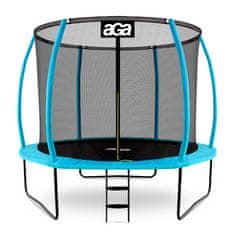 Aga SPORT EXCLUSIVE trambulin 305 cm világoskék + védőháló + létra