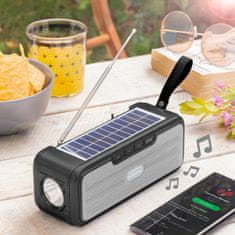 InnovaGoods Vezeték nélküli hangszóró napelemes töltéssel és LED zseblámpával Sunker InnovaGoods 