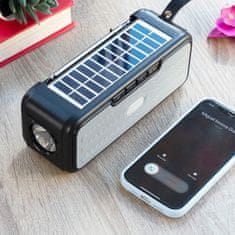 InnovaGoods Vezeték nélküli hangszóró napelemes töltéssel és LED zseblámpával Sunker InnovaGoods 