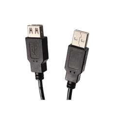 Maclean MCTV-745 USB-A apa - USB-A apa 2.0 Összeköző Kábel 5m - Fekete