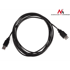 Maclean MCTV-745 USB-A apa - USB-A apa 2.0 Összeköző Kábel 5m - Fekete