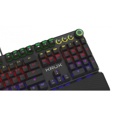 Krux Crato Pro RGB Vezetékes Mechanikus Gaming Billentyűzet - Angol (US) (KRX0085)