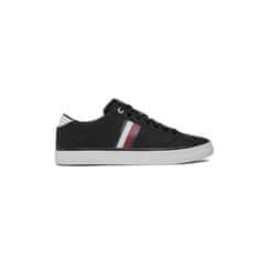 Tommy Hilfiger Cipők fekete 41 EU Hi Vulc Low Stripes Mesh