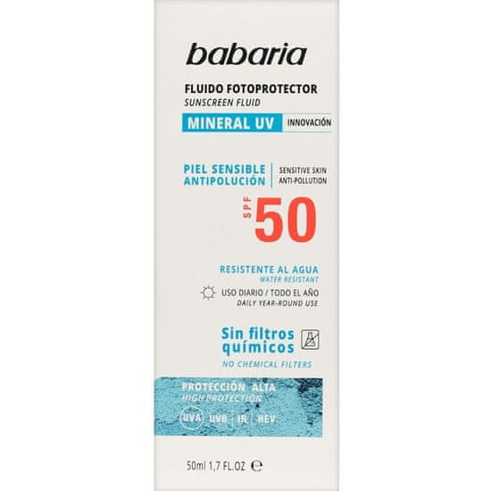 Babaria Babaria Sun Mineral Fotoprotector Facial Fluid Spf50 50ml