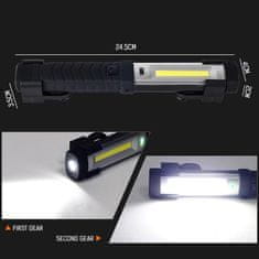 Beast LED COB újratölthető műhelylámpa 3W 1500mAh USB