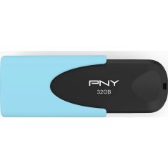PNY Attaché 4 Pastel 16GB USB 2.0 Fekete-kék Pendrive FD16GATT4PAS1KB-EF