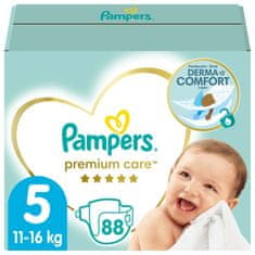 Pampers Premium Care eldobható pelenkák 5 (11-16 kg) 88 db - MEGA PACK