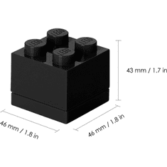 LEGO Mini Box 4 Éthordó - Fekete (40111733)