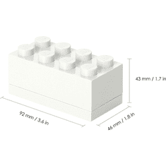 LEGO Mini Box 8 Éthordó - Fehér (40121735)