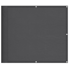 Vidaxl antracitszürke 100% oxford poliészter erkélyparaván 90 x 700 cm (4000053)