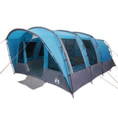 Vidaxl 8 személyes kék vízálló alagút alakú családi sátor 94750