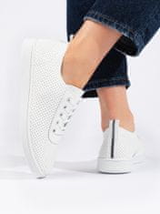 Amiatex Női félcipő 108788 + Nőin zokni Gatta Calzino Strech, fehér, 38