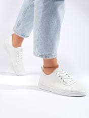 Amiatex Női tornacipő 108803 + Nőin zokni Gatta Calzino Strech, fehér, 36