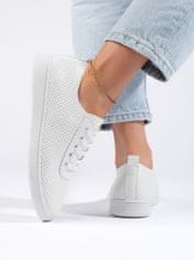 Amiatex Női tornacipő 108803 + Nőin zokni Gatta Calzino Strech, fehér, 37