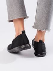Amiatex Női balerina cipő 108808 + Nőin zokni Gatta Calzino Strech, fekete, 36