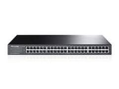 TP-LINK TL-SF1048 48 portos 10/100M kapcsoló, 48 10/100M RJ45 port, 1U 19 hüvelykes, acél tokba szerelhető rackbe szerelhető