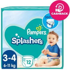 Pampers Splashers vizes pelenkázó bugyi 3. méret (12 db) 6-11 kg