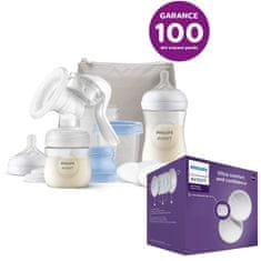 Philips Avent kézi mellszívó, induló készlet + eldobható mellpárna 60 db