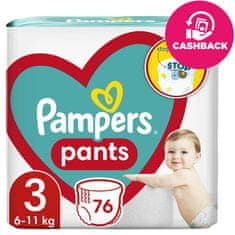 Pampers Active Baby Pants Panty pelenkák 3. méret (76 db pelenka) 6-11 kg