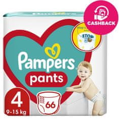 Pampers Active Baby nadrágos pelenkák 4-es méret (66 db) 9-15 kg