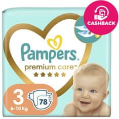 Pampers Premium Care eldobható pelenkák 3. méret (78 db) 6-10 kg