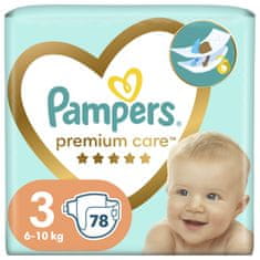 Pampers Premium Care eldobható pelenkák 3. méret (78 db) 6-10 kg