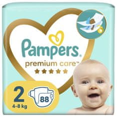 Pampers Premium Care eldobható pelenkák 2. méret (88 db) 4-8 kg