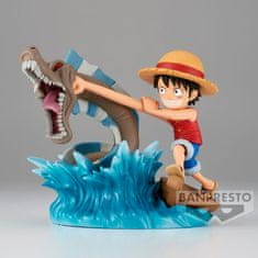 BANPRESTO One Piece Log Stories Monkey D Luffy vs Local Sea figure 7cm 