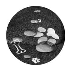 AIO FACTORY Kutyafekhely szőnyeg 100x70 cm vízálló csont ezüst