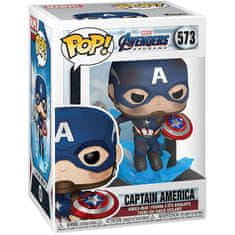 Funko POP figura Marvel Avengers Endgame Amerika Kapitány Broken Shielddel és Mjolnirrel 