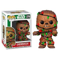 Funko POP figura Star Wars Holiday Chewie fényekkel 