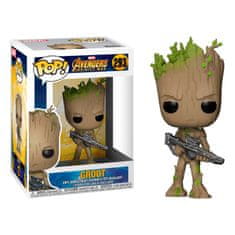 Funko POP figura Marvel Avengers Infinity War Teen Groot fegyverrel 