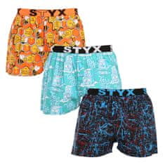 Styx 3PACK Tarka Férfi boxeralsó art sport gumi (3B16347) - méret XL