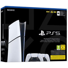SONY PlayStation 5 Slim Digital Edition 1TB Fehér + 2 db DualSense Kontroller (SLIM 5 DIGI 2. C)