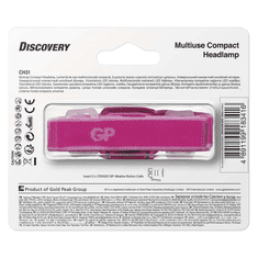 GP Discovery CH31 LED fejlámpa rózsaszín (P8551P)