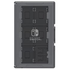 HORI Game Card Case, Nintendo Switch/OLED, 24 férőhelyes, Műanyag, Szürke, Játékkártya tároló