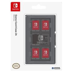 HORI Game Card Case, Nintendo Switch/OLED, 24 férőhelyes, Műanyag, Szürke, Játékkártya tároló