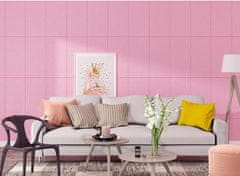 HOME & MARKER® 3D öntapadós tapéta, penészálló és hangszigetelő, rózsaszín - FORMWALL