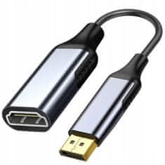 CO2 Co2 Adapter Displayport A Hdmi 2.0 Kábelre Dp - Hdmi Fhd 240Hz 4K 60Hz Hdr