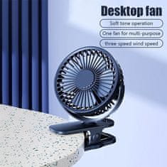 Cool Mango Hordozható mini ventilátor, kézben tartható léghűtő, légkondicionáló, USB töltésű ventilátor, 3 különböző sebesség, 16 x 13 cm - Minifan