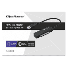Qoltec Quoltec 52268 SSD Adapter (USB 3.0 - SATA 2,5" SSD/HDD) (52268)