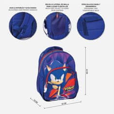 Sonic iskolatáska nagy méretű hátizsák 42x32x15 cm